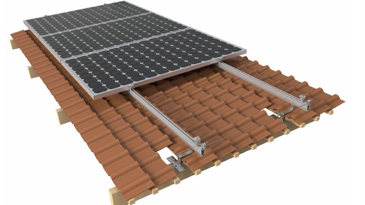 Tile roof mounting
